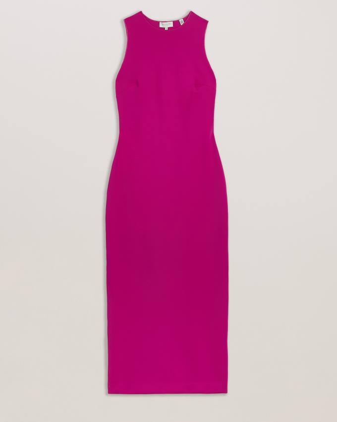 Peignoir Ted Baker Sleeveless Scuba Bodycon Midi Violette Femme | NGA-26087001